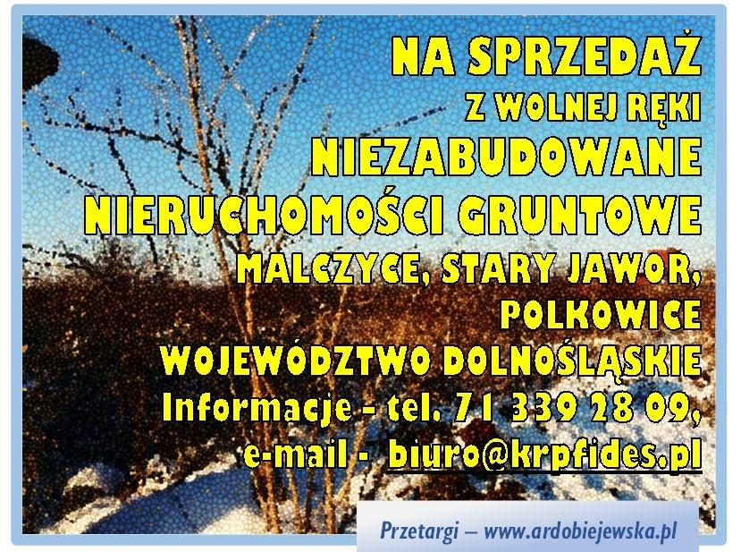 sprzedam działka Malczyce